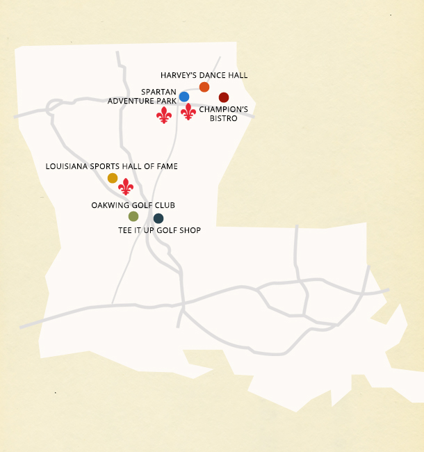 Eat Sleep Golf Repeat map