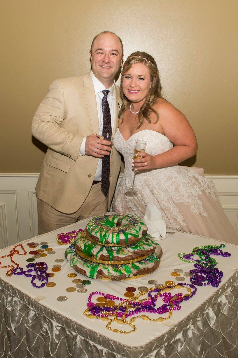 King Cake at a Wedding