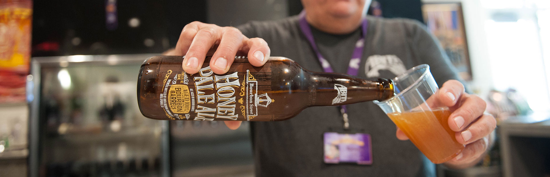 Cold beer on tap at Abita Springs Brewing Company