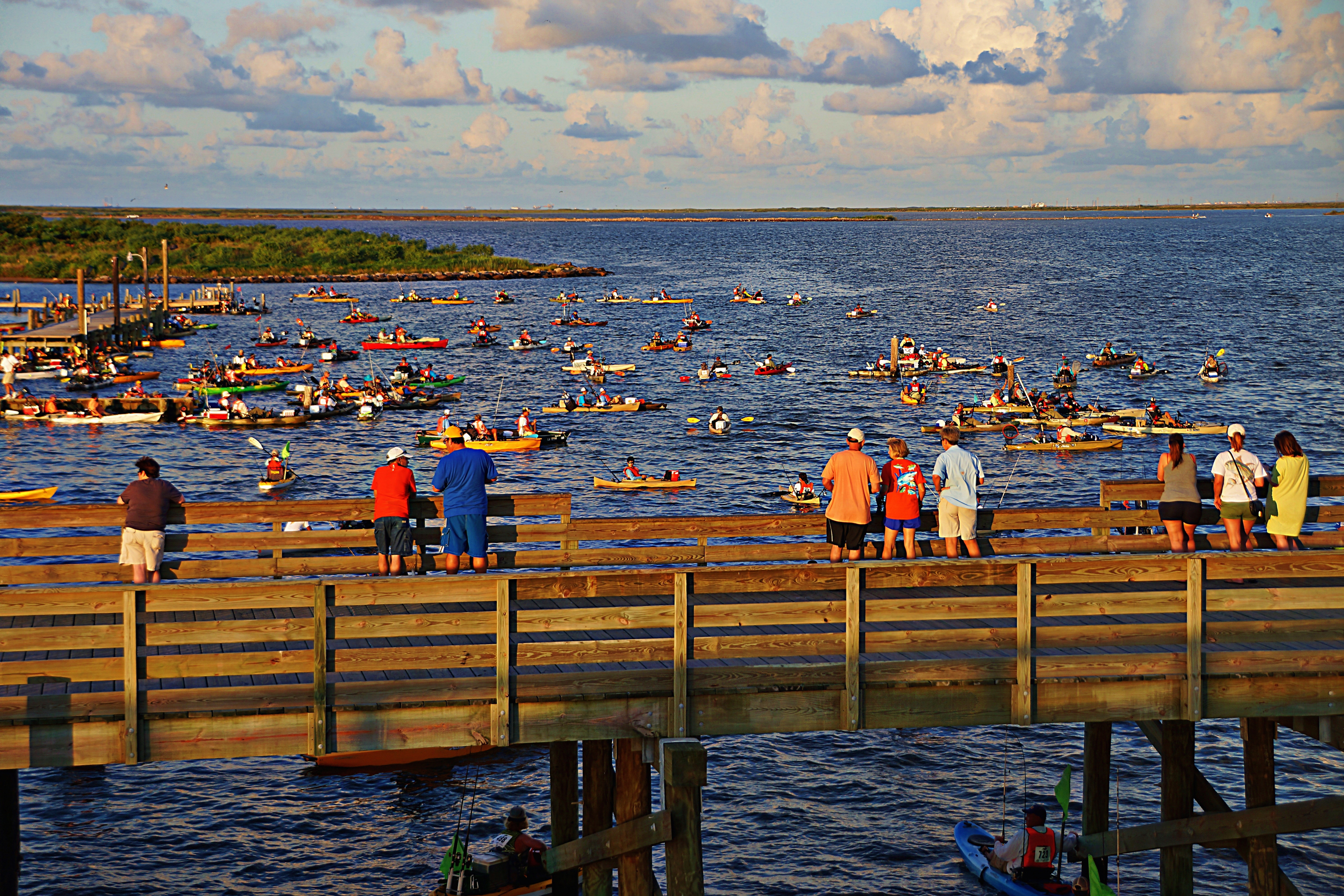 Ride the Bull kayak fishing tournament, Grand Isle, Louisiana.