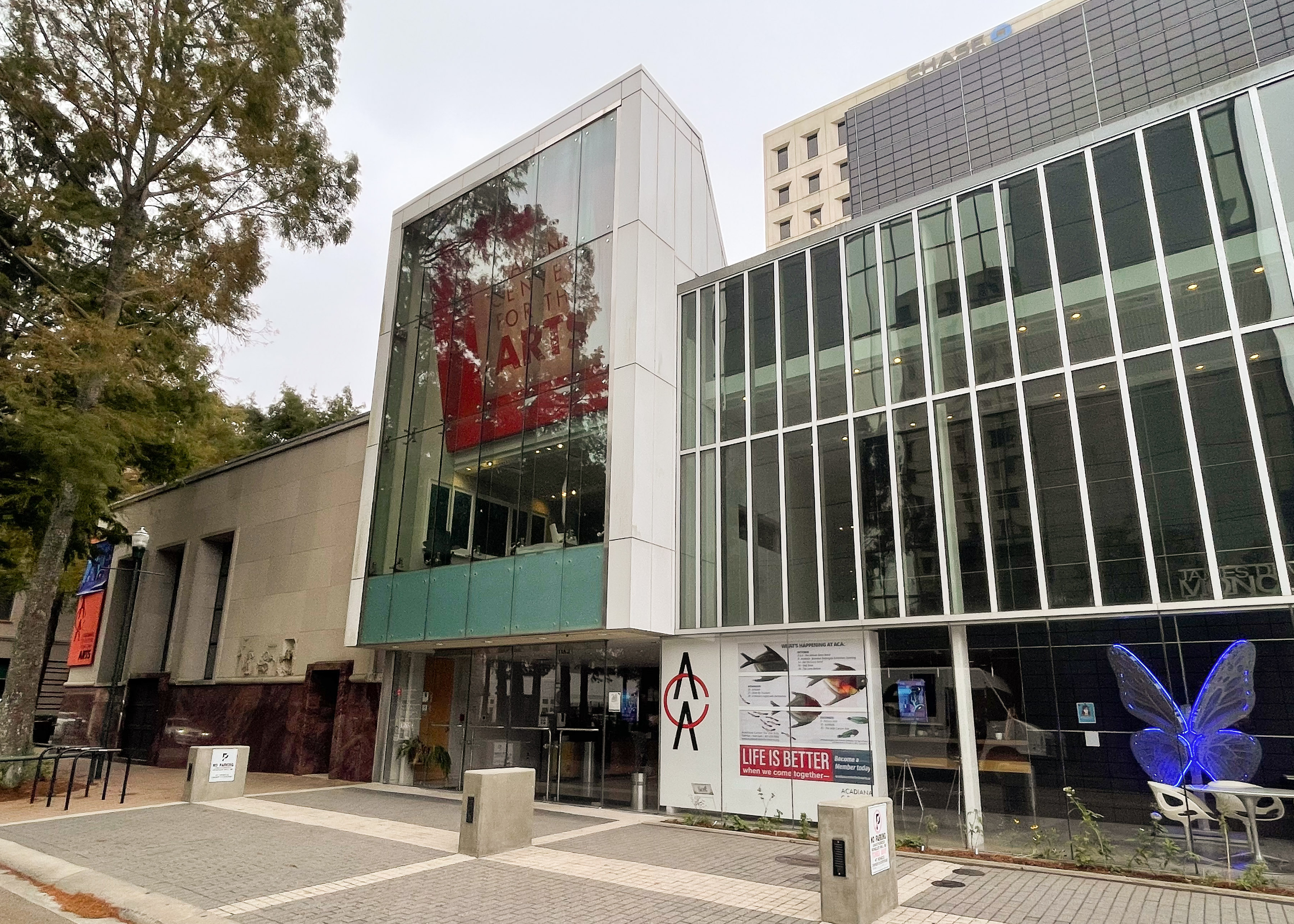 Outside Acadian Center for the Arts