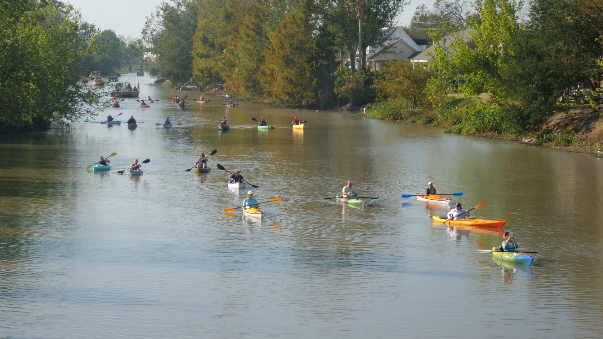 Kayaking in Bayou Lafourche, Louisiana