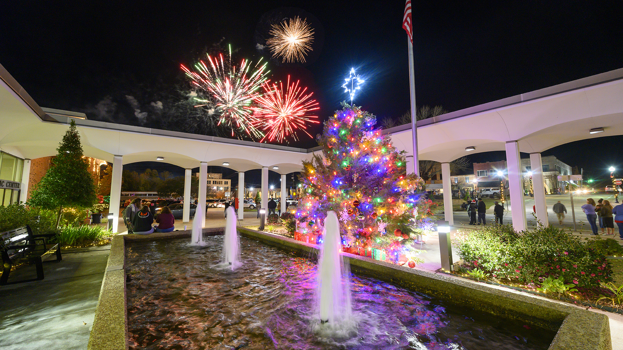 Minden's display for Holiday Trail of Lights.