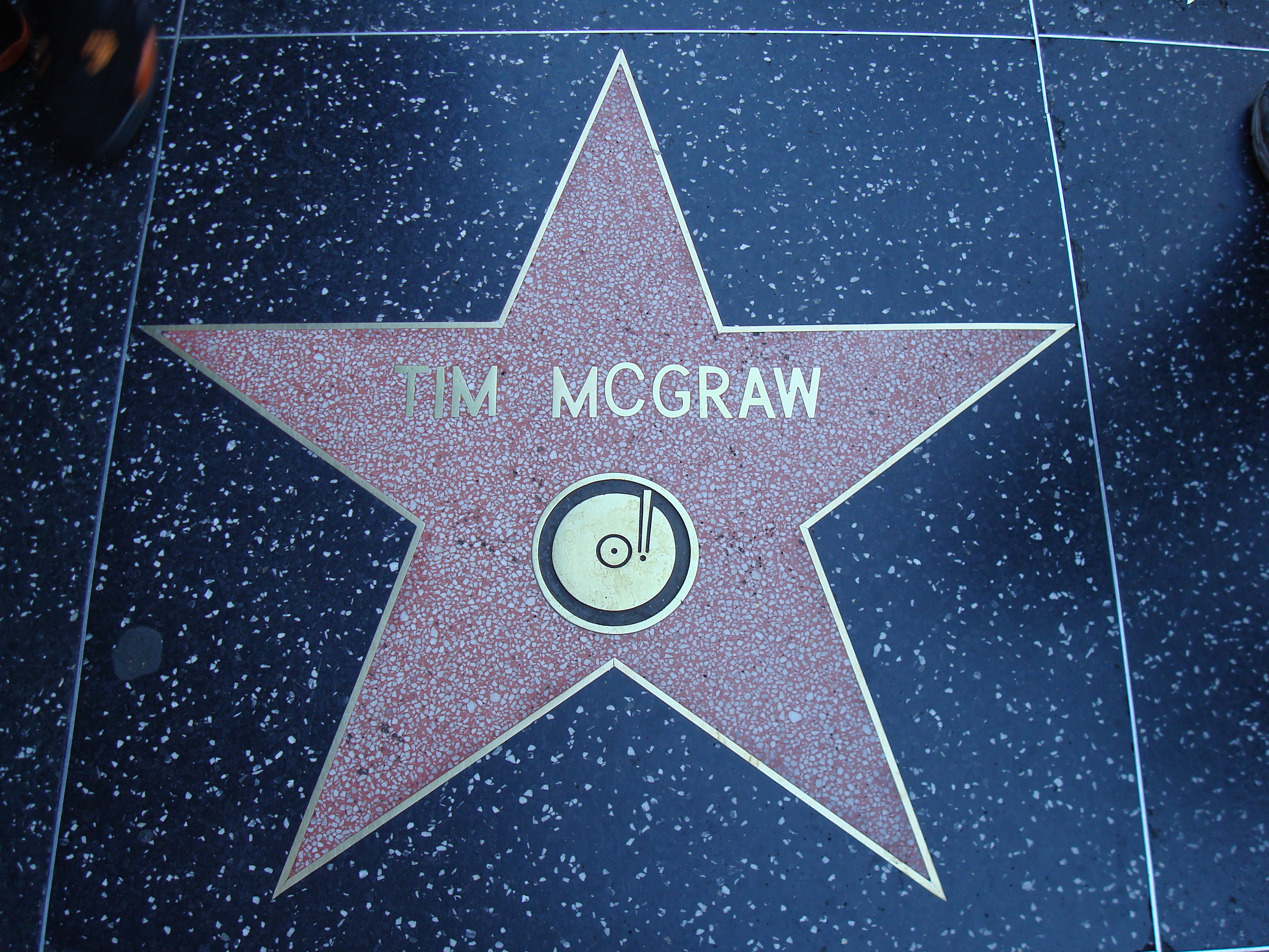 Tim's star on the Hollywood Walk of Fame