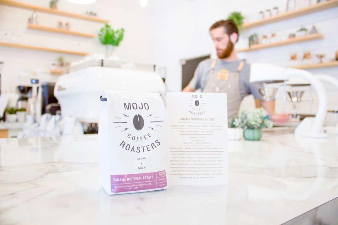 A peek behind the all-white Lighthouse Coffee bar.