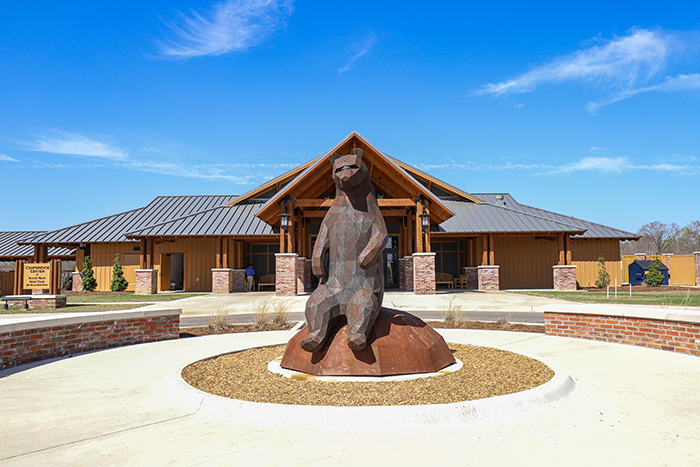 Front of Black Bear Lodge in Delhi Louisiana