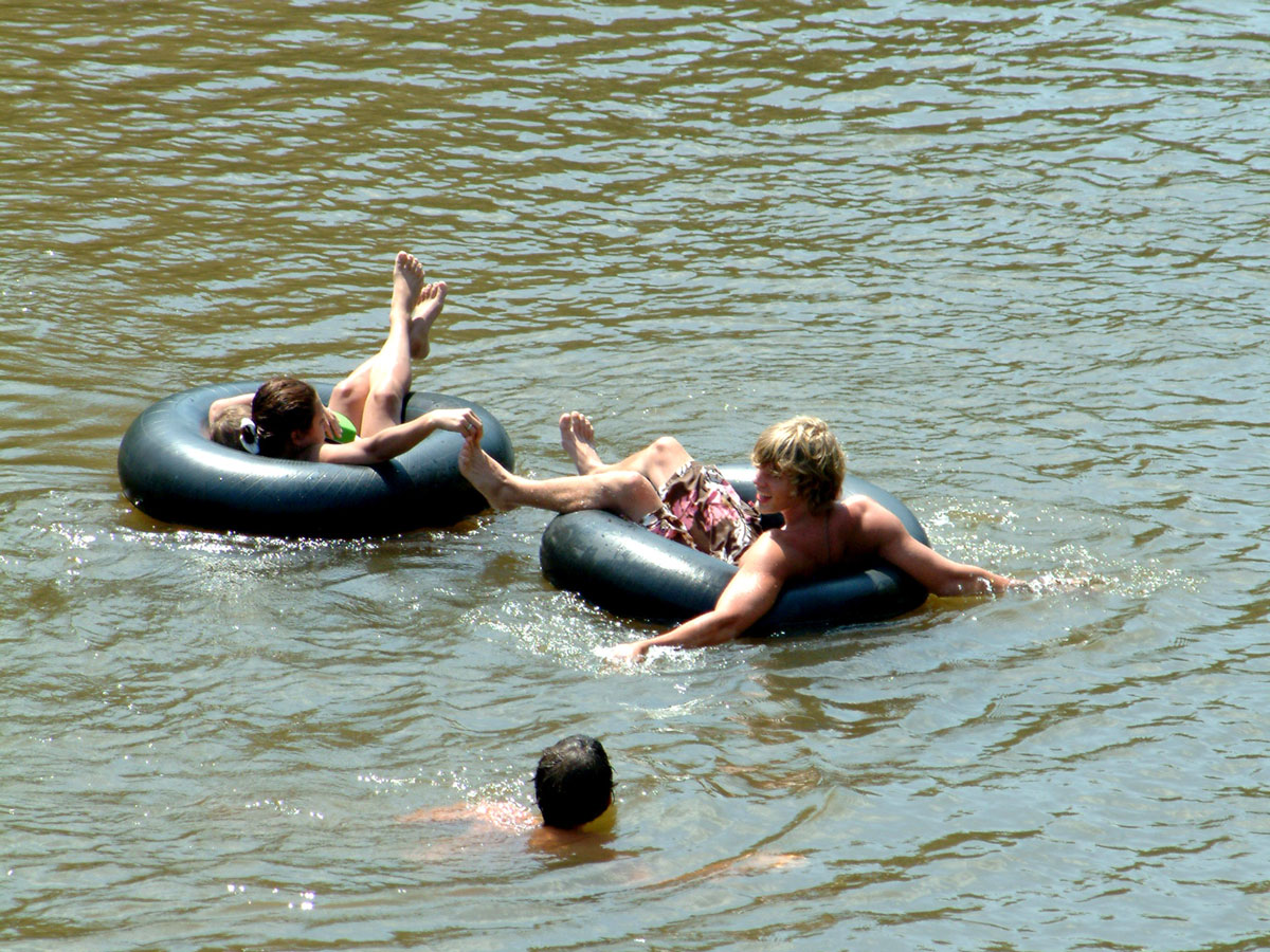 Go tubing in Bogue Chitto State Park People enjoy tubing in Bogue Chitto State Park.