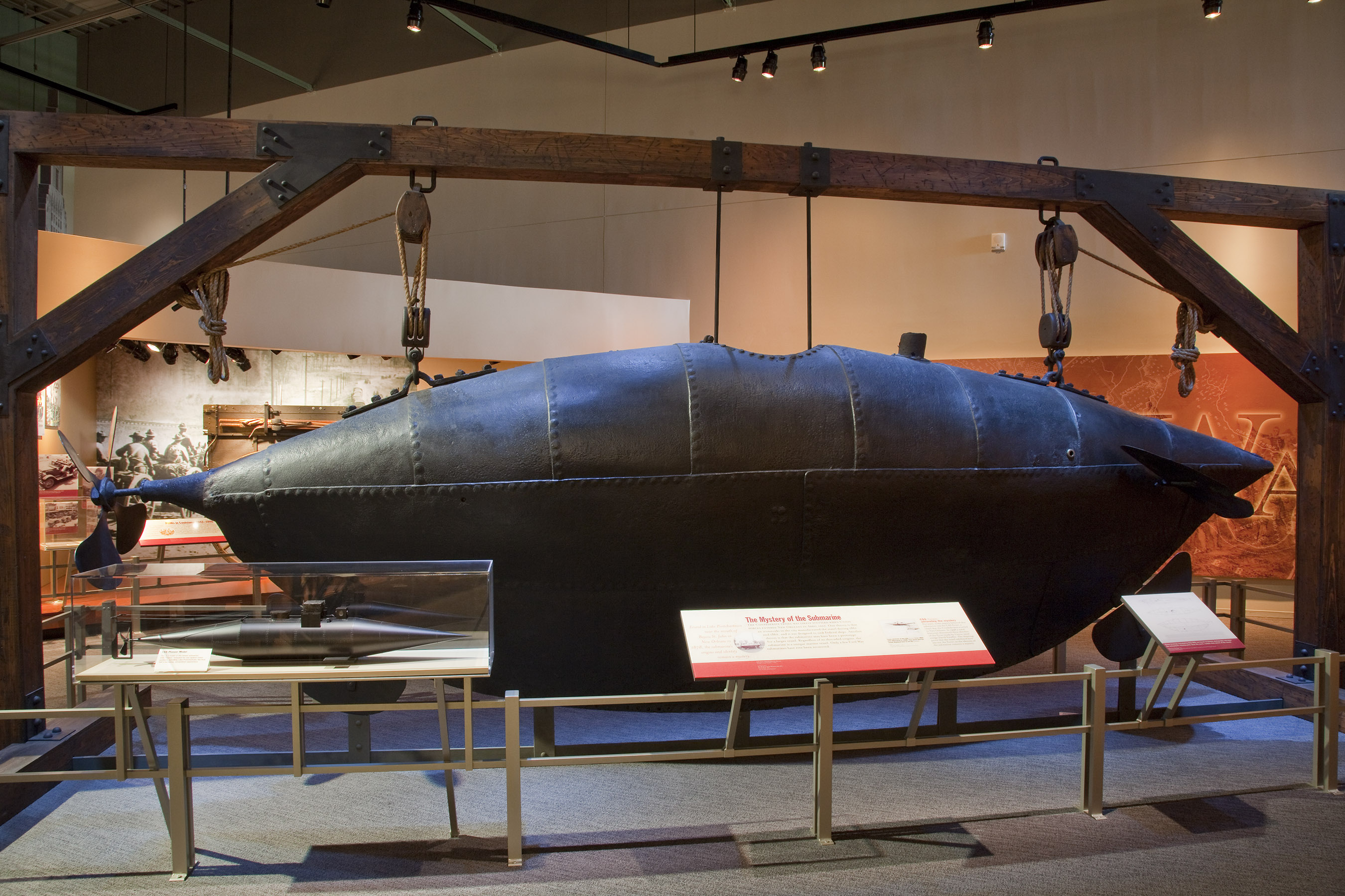 Capitol Park Museum Civil War Submarine Capitol Park Museum submarine exhibit