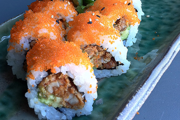 Ragin Cajun Roll at Tsunami Sushi Baton Rouge Ragin Cajun Roll at Tsunami Sushi Baton Rouge