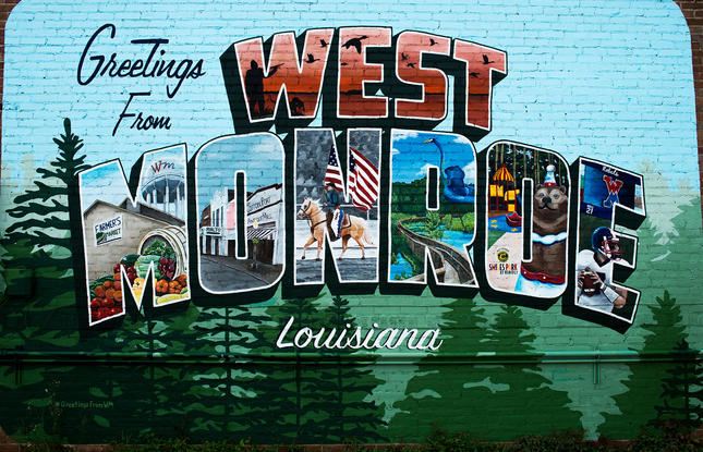 welcome to west monroe mural