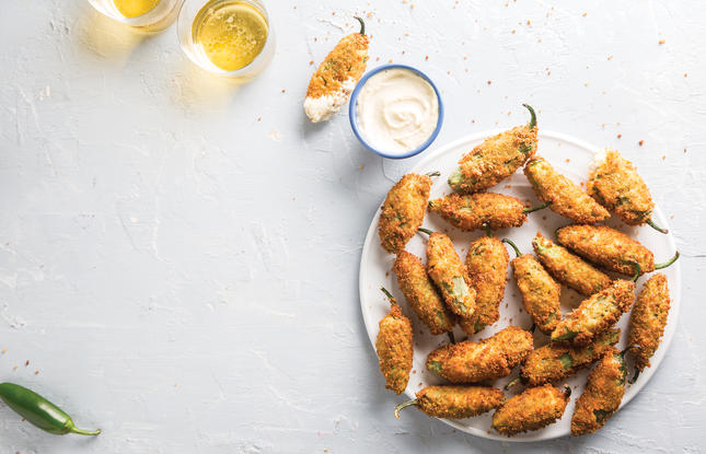 Crabmeat Stuffed Jalapeno Poppers