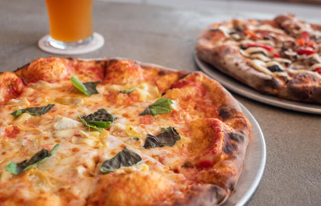 Beer and pizza at Utility Brewing Company in Ruston, Louisiana. Credit: Ruston Lincoln Parish CVB