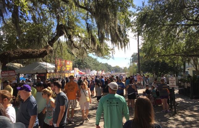 Wooden Boat Festival Crowd. Credit: Louisiana Northshore