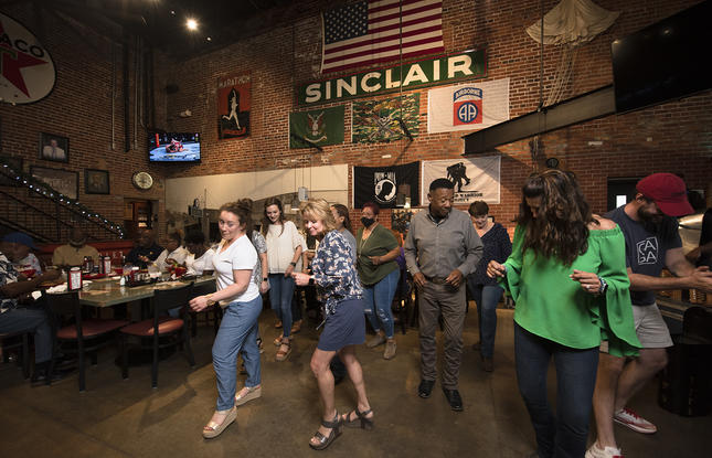 Dancing at Buck and Johnny's in Breaux Bridge