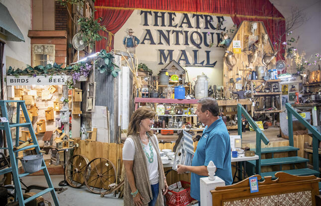Antiques and more can be found at the various shops in Denham Spring’s Main Street.