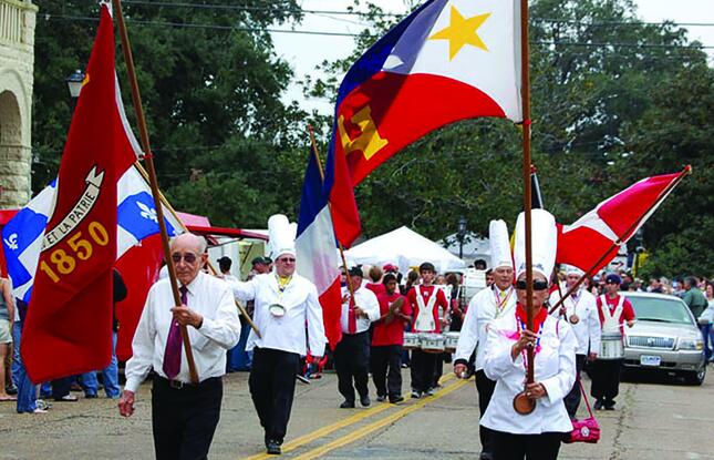 Visitors can see Abbeville's famous Omelette Festival Parade in November.