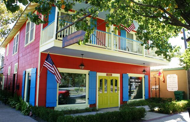 Colorful storefront in Olde Towne Slidell