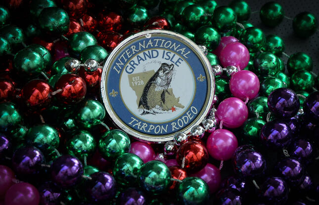 Tarpon Rodeo logo medal