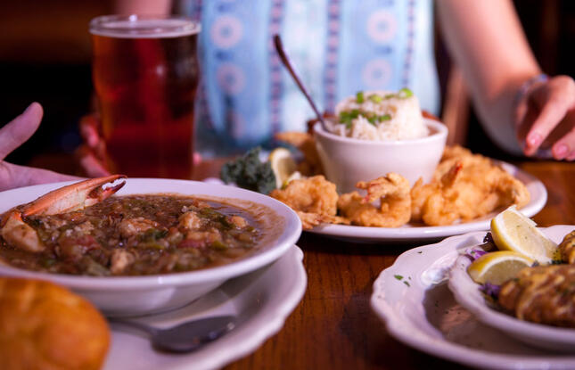 Gumbo at the Chimes Restaurant in Baton Rouge