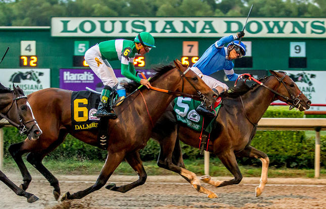 Harrahs Louisiana Downs horse racing in Shreveport