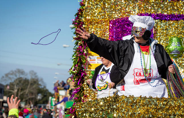 mardi gras parade in kaplan la