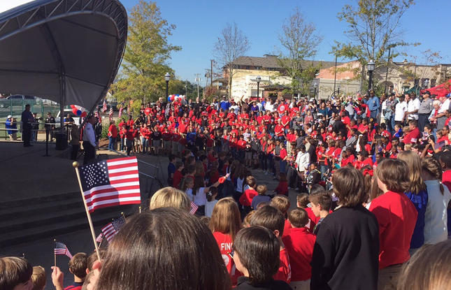 Veteran's Day Ceremony in Ruston