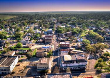 A bird’s eye view of downtown Donaldsonville.