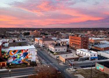 Downtown Ruston, Louisiana.