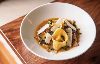 duck and mortadella tortellini
