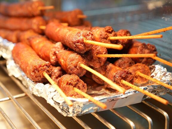 Sausage from Chadeaux's Cajun Kitchen in Kinder, LA.