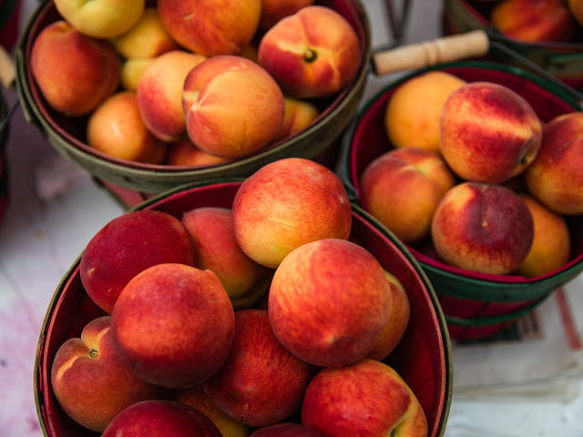 Fresh Peaches at the Ruston Peach Festival