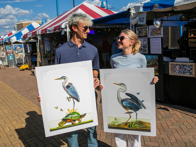 More than 90 Fine Art Vendors
