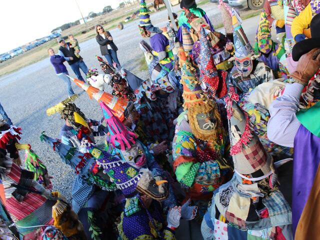 Courir de Mardi Gras de L'Anse-riders gathering