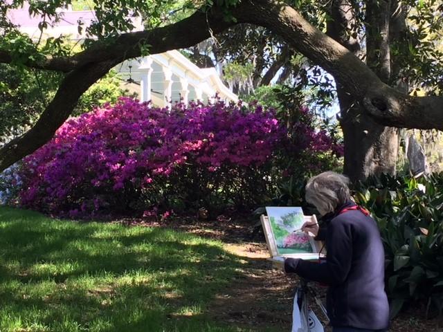 Painting Azaleas