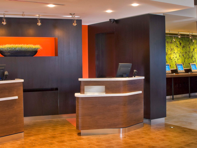 New lobby designed for busy traveler.