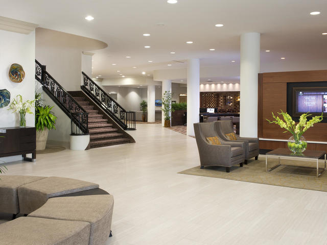 Spacious and welcoming lobby