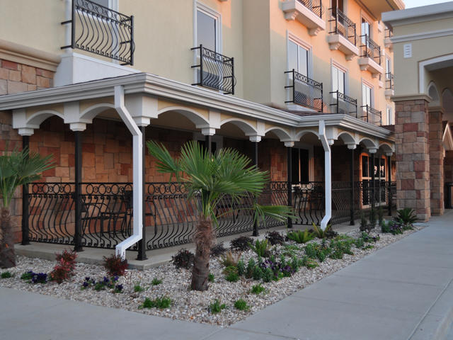 Enjoy Your Morning Coffee on the Patio at Evangeline Downs Hotel - Opelousas