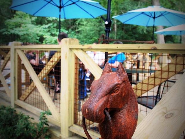 Giddy Up even has a place to hitch your horse.