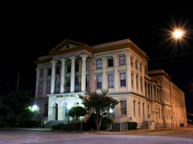 Gretna City Hall at night Photo 2