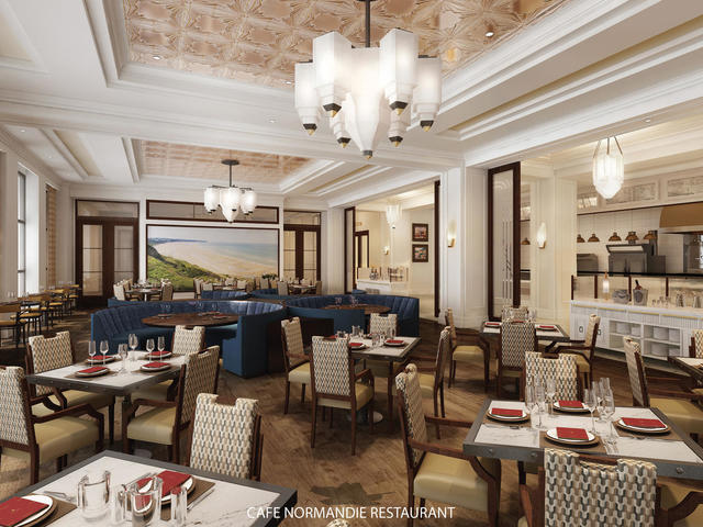 The French country cuisine inspired Cafe Normandie
