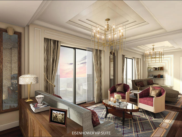 Eisenhower Suite, one of several premier suites at the Higgins
