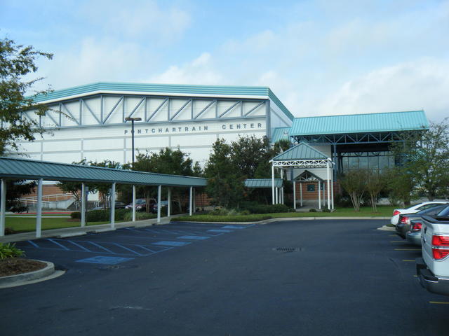 The Pontchartrain Center is located just next door - a covered walkway is between the two buildings.