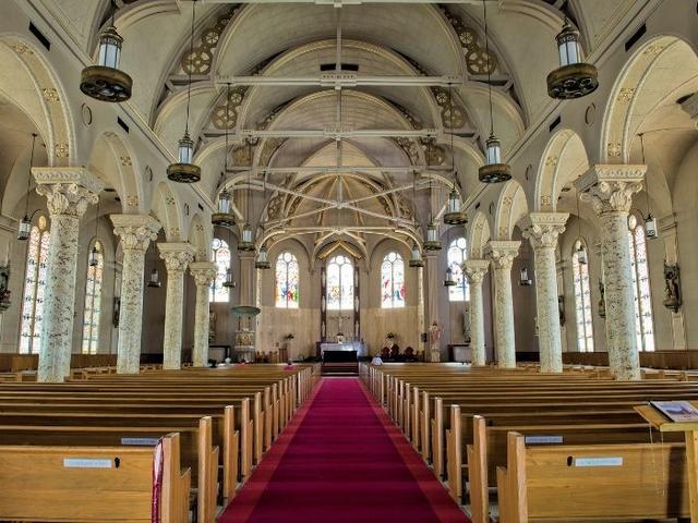 Interior of St. Landry Catholic Church