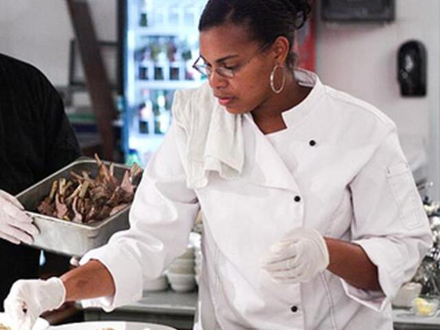 Chef Sidney Bell cooks up culinary delights in the Cafe @ artspace.