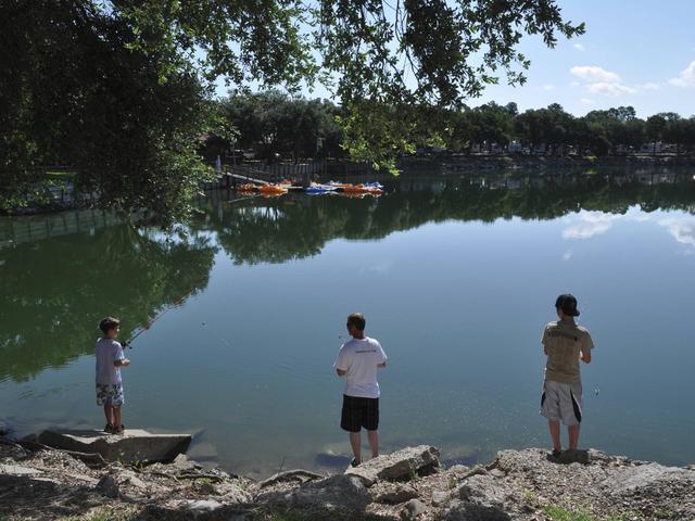 Fishing in our 40 Acre Lake