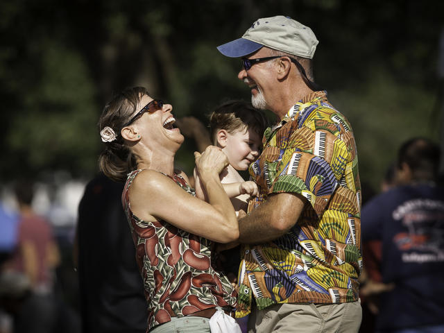 Family dances at Festival Acadiens et Creole.