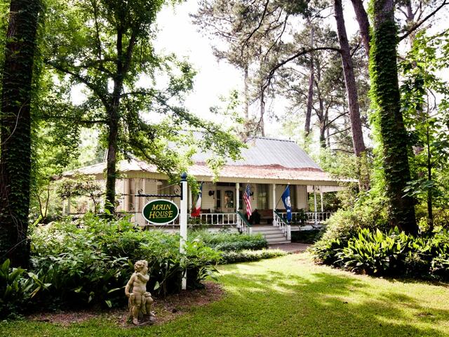 Le Village Main House with covered wrap-around porches!