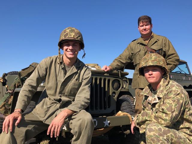 WWII living history interpreters at the Veteran Heritage Festival