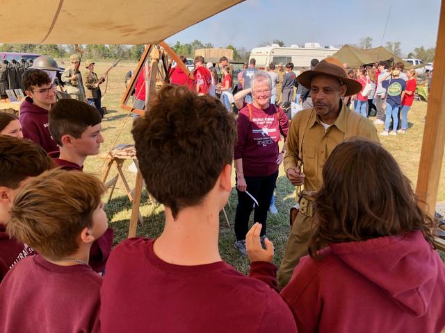 Buffalo Soldier living history interpreter at the Veteran Heritage Festival