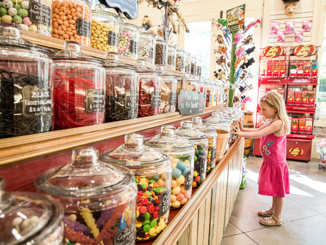 Candy Bank, Mandeville. Satisfy your sweet tooth with house-made candies at the century-old bank building candy renovation.